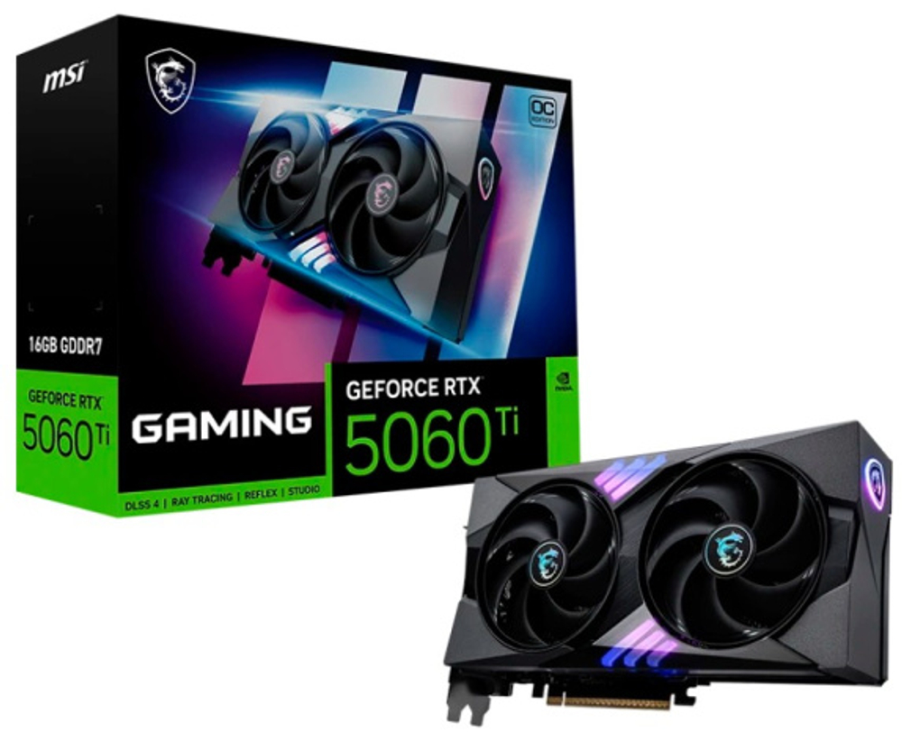 Видеокарта MSI GeForce RTX 5060 TI GAMING (RTX 5060 TI 16G GAMING)