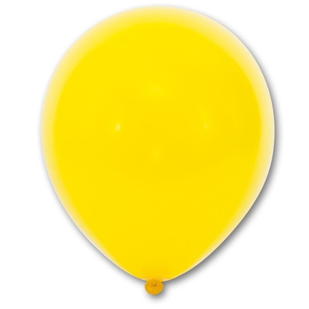 Воздушные шары Весёлая Затея, пастель жёлтый, 25 шт. размер 12&quot; #1102-1356