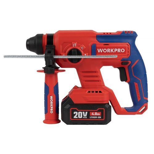 Перфоратор аккумуляторный бесщеточный Workpro 20 В 2х4 Ач