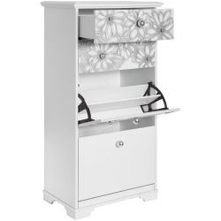 Тумба для обуви Терра-4 (с 4-мя ящиками) Айс Античное серебро