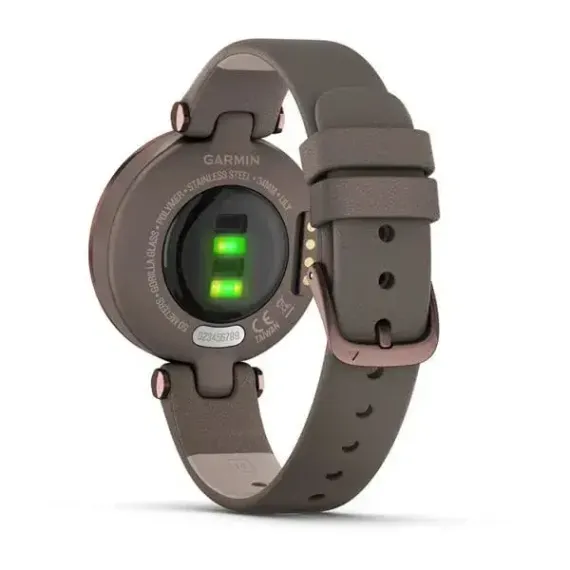 Lily темно-бронзовый безель, корпус цвета Paloma и итальянский кожаный ремешок