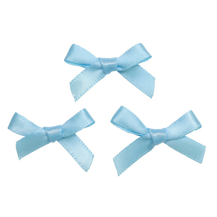 AS19-02, Бантик пришивной 1,3см,цв.голубой