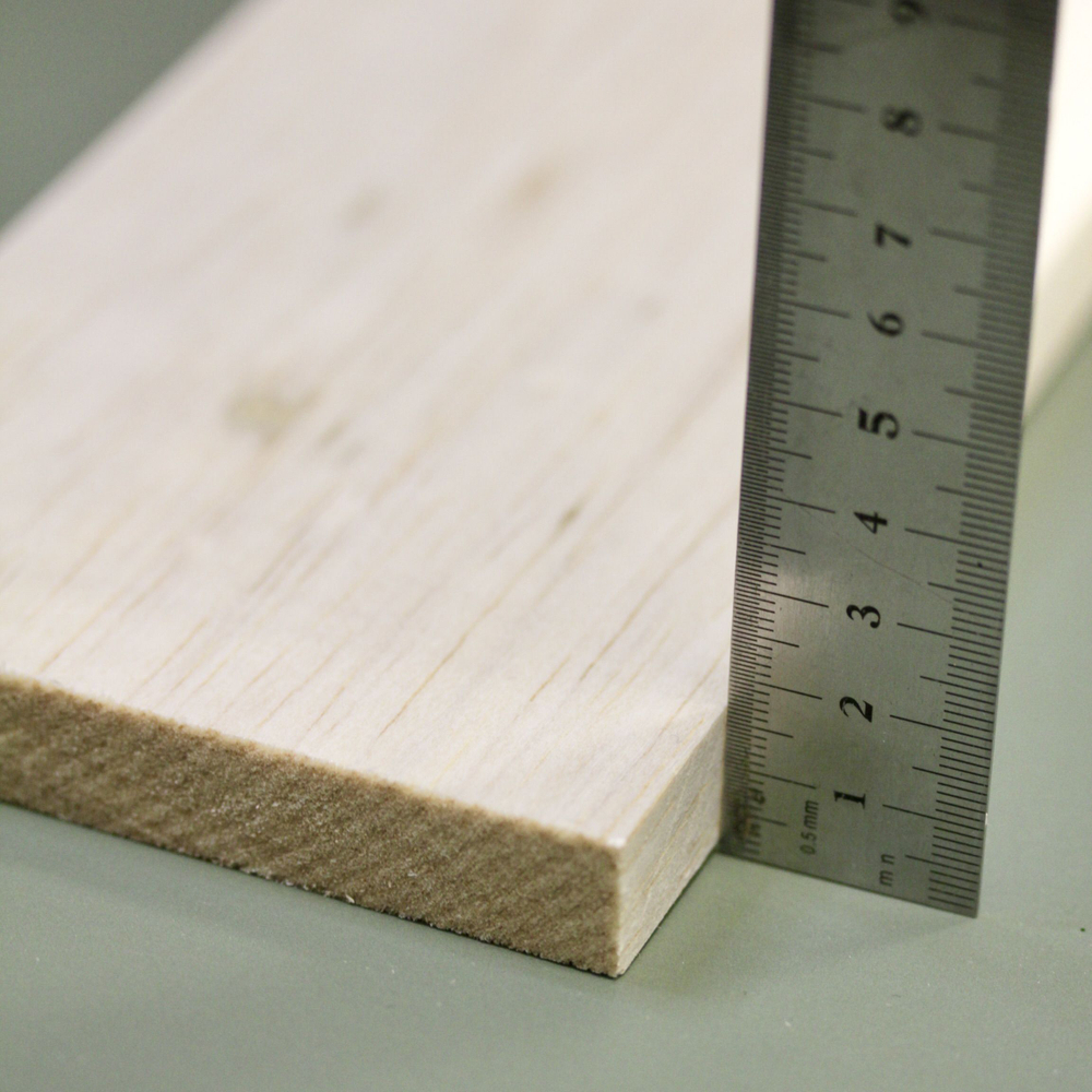 Дощечка для моделирования Бальза 100 * 400 мм, толщина 15 мм (1 штука) /Бальса для моделирования