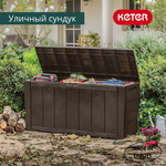 Сундук Keter для хранения Шервуд Storage Box коричневый (270л)