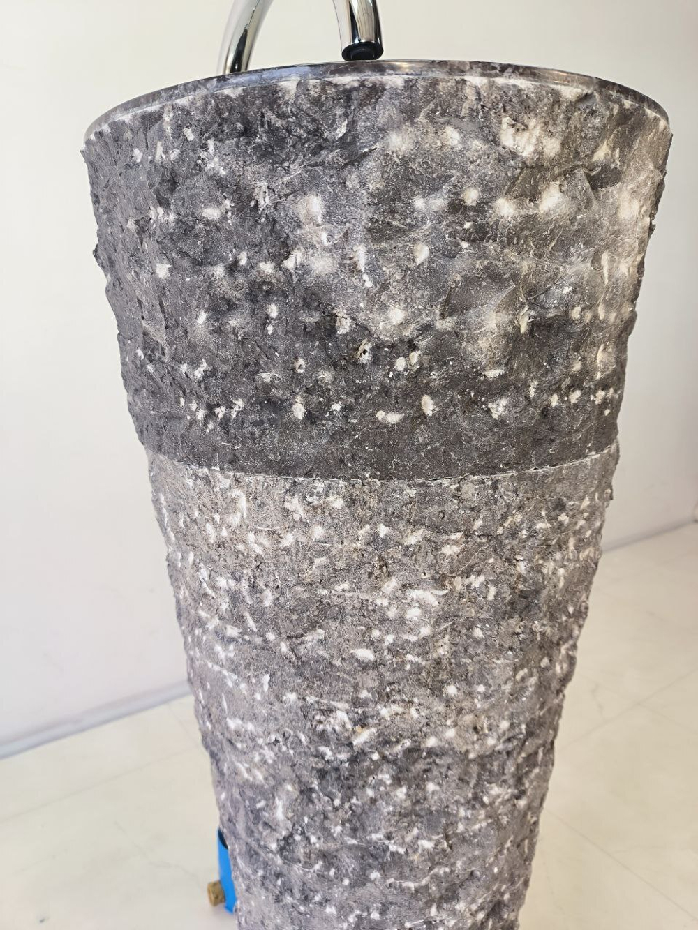 Раковина напольная из мрамора Pedestal Grey Marmo MN-65940 40х40х90 из натурального камня