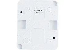 Розетка Systeme Electric ATLASDESIGN PROFI IP54 с заземлением с крышкой накладная белая 36838