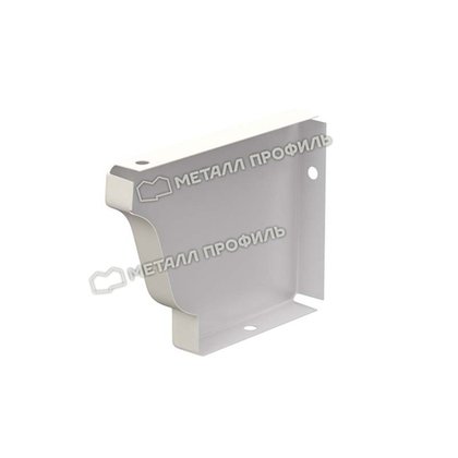 Заглушка желоба 120*86 левая (ПЛ-02-9010-0,5) белая