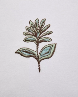 ZARA HOME НАВОЛОЧКА ДЛЯ ДЕКОРАТИВНОЙ ПОДУШКИ С ЦВЕТОЧНОЙ ВЫШИВКОЙ, ЖЕЛТОВАТО-БЕЛЫЙ