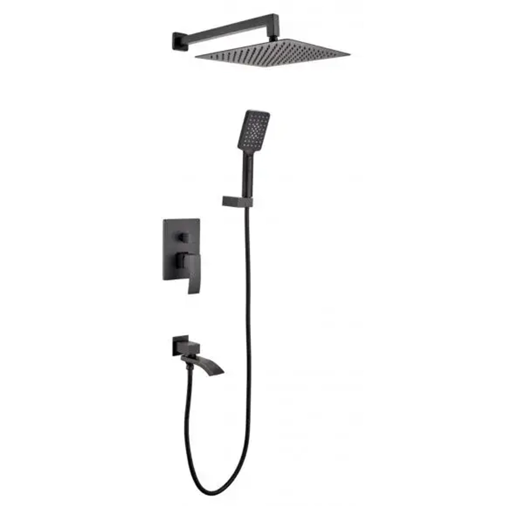Душевая система встроенного монтажа RIMERO RM2411BL (Черный матовый)