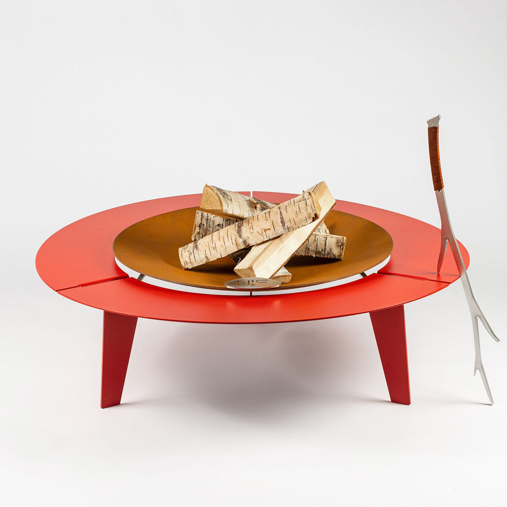 Чаша для костра UP!FLAME STEEL CUP UNIQ red