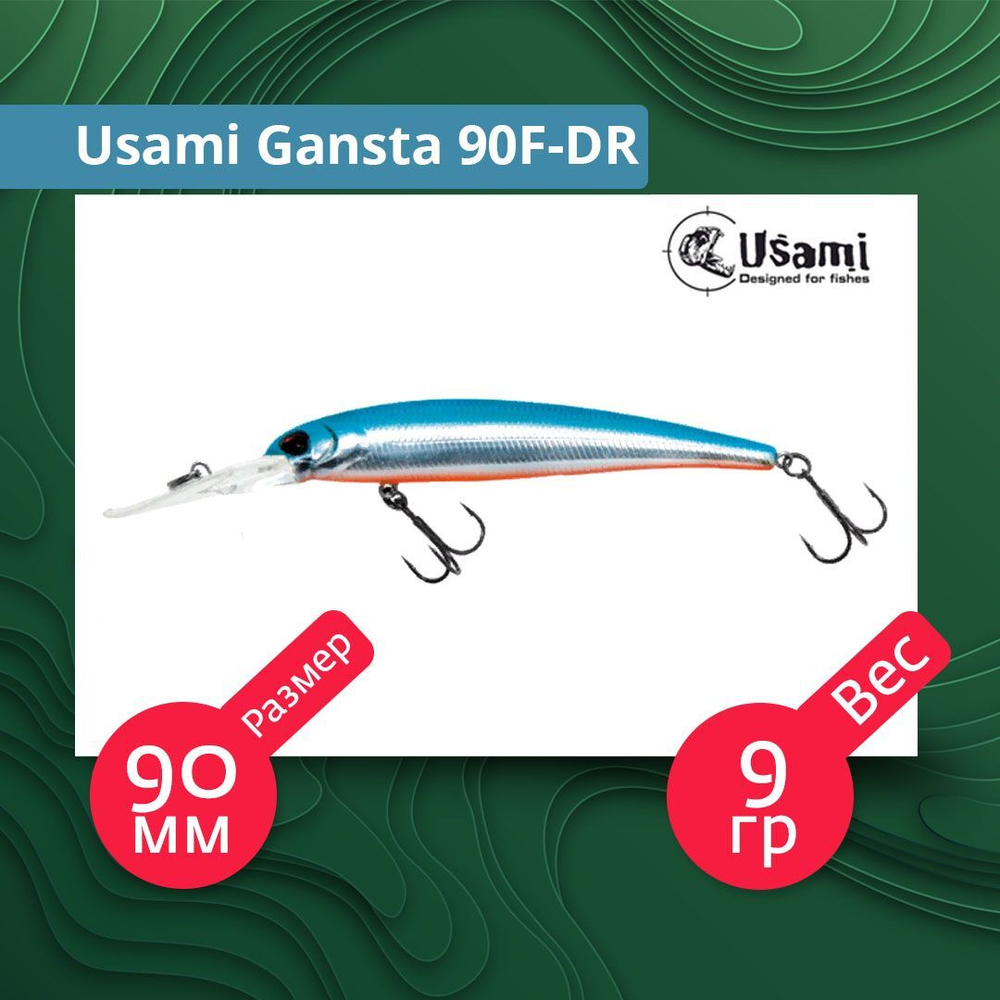 Воблер для рыбалки Usami Gansta