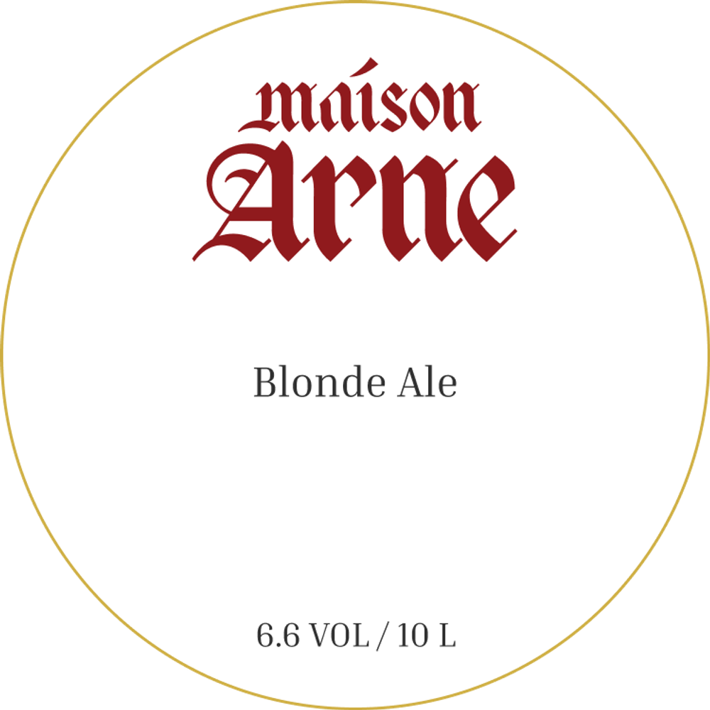 Пиво Мейзон Арне Блонд Эль / Maison Arne Blonde Ale 10л - кег