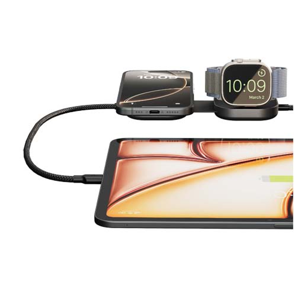 Зарядный кабель 3-в-1 Zens Pro 3 USB-C мощностью 140 Вт