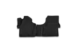 Коврики Standard, 3D в салон MERCEDES-BENZ Sprinter, 2015- , 2 шт. (полиуретан, чёрные) Element.CARMRC00001