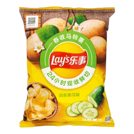 Картофельные чипсы Lay's со вкусом свежего огурца