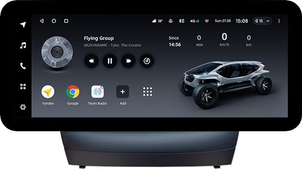 Магнитола для Hyundai iХ35, Tucson 2 2009-2015 (без штатного усилителя, рамка 9) - Teyes LUX ONE ROUND монитор 12.3" 2K QLED на Android 10, CarPlay, 4G SIM-слот