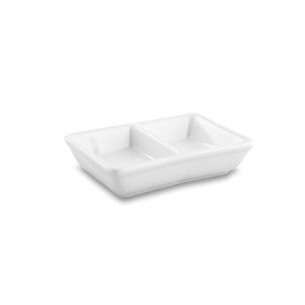 Соусник двойной 9x6,5 см H2072C/PT212