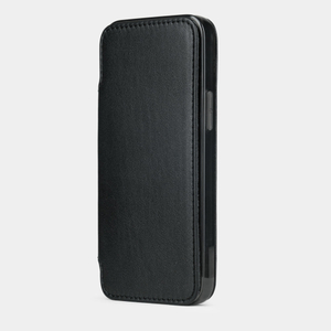 Чехол Benoit для iPhone 12 Mini из натуральной кожи теленка, черного цвета