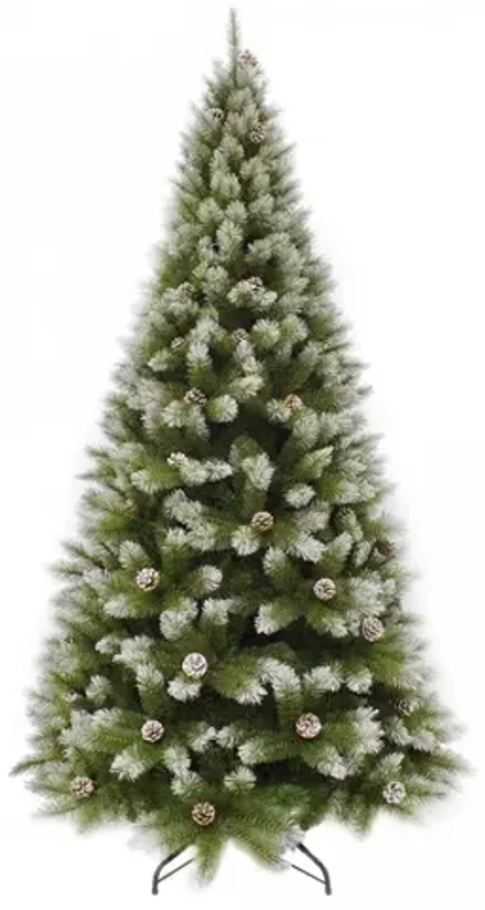 Сосна Женева заснеженная с шишками 260 см., ЛЕСКА, Triumph Tree (73173)