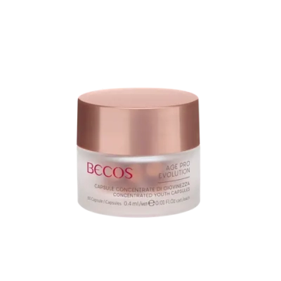 BECOS Антивозрастная сыворотка комплексного действия в капсулах-CONCENTRATED YOUTH CAPSULES,60 шт x 0,4мл