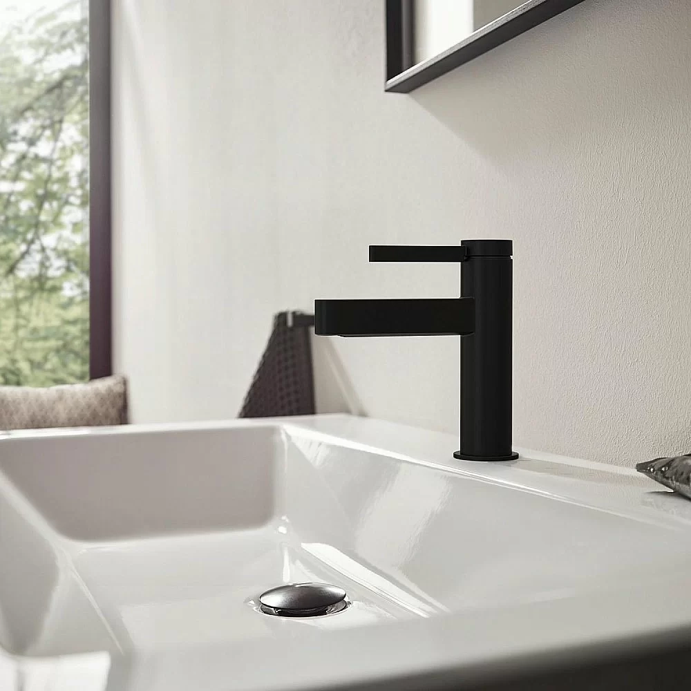 Смеситель для раковины Hansgrohe Finoris 76023670 черный матовый