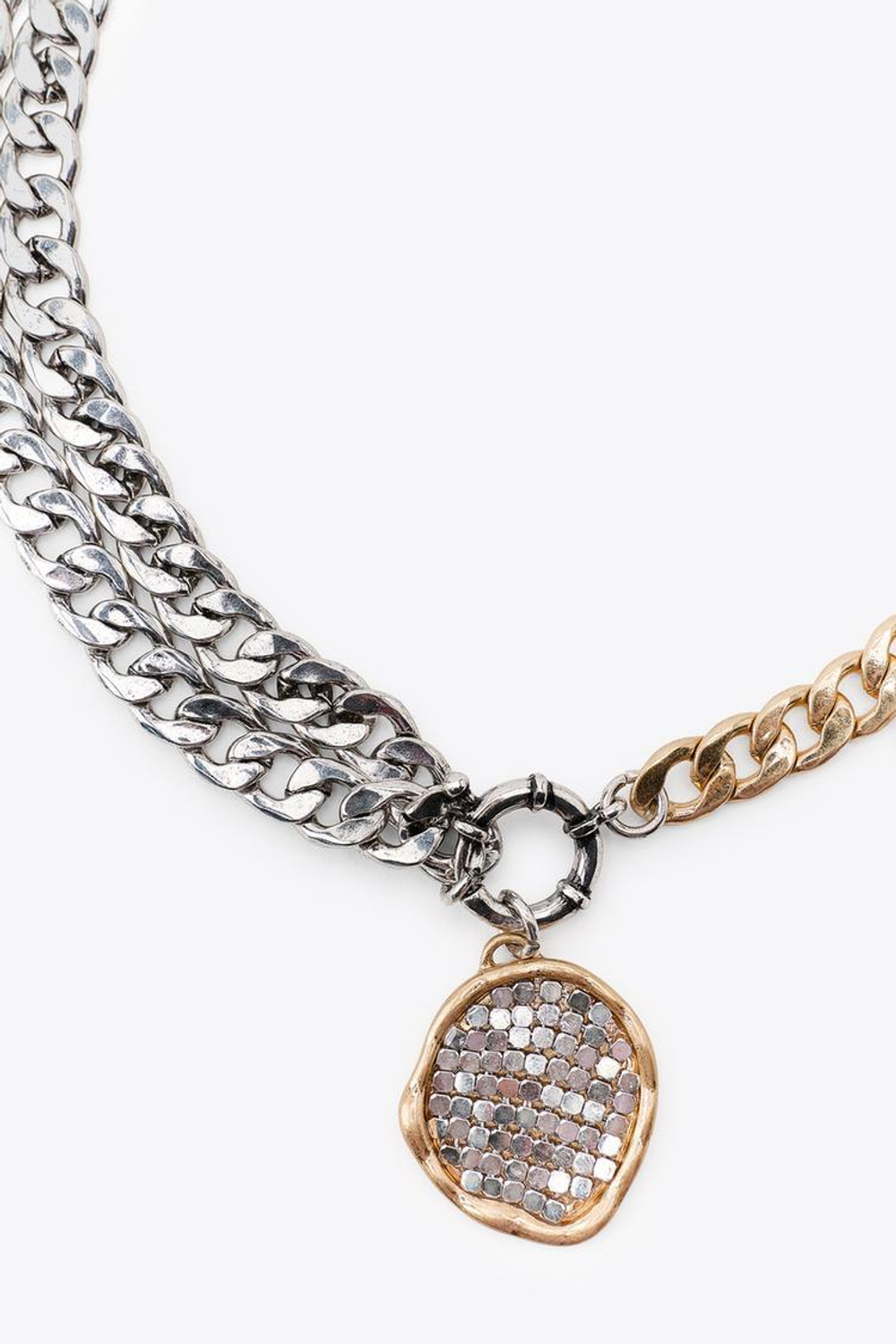 ZARA КОМБИНИРОВАННОЕ ОЖЕРЕЛЬЕ С МОНЕТАМИ, ЗОЛОТОЙ/СЕРЕБРЯНЫЙ