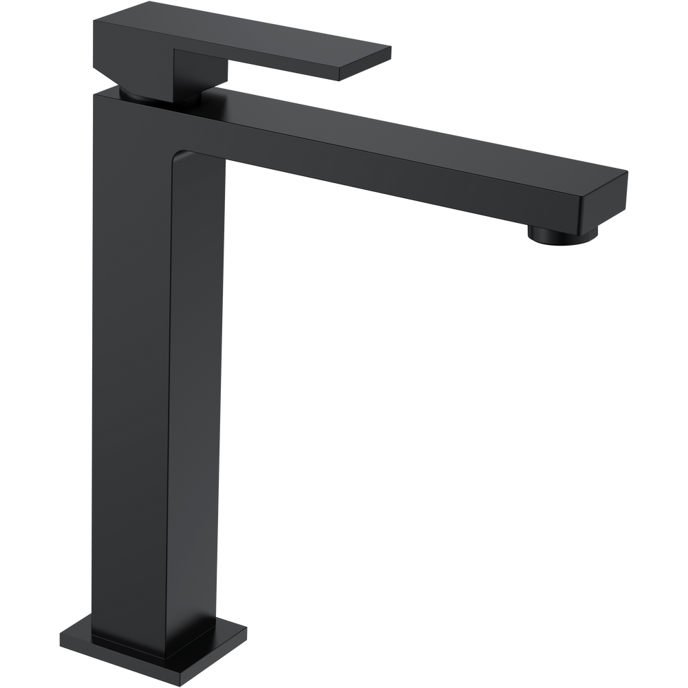 Смеситель для раковины Boheme Qubic 472-B matt black