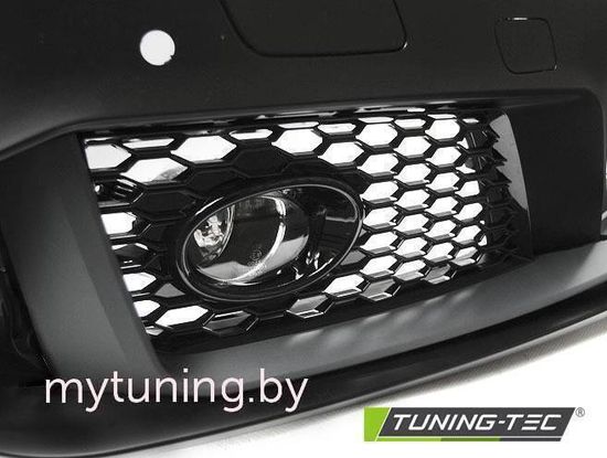 Передний бампер RS3 STYLE CHROME BLACK PDC для Audi A3 8V