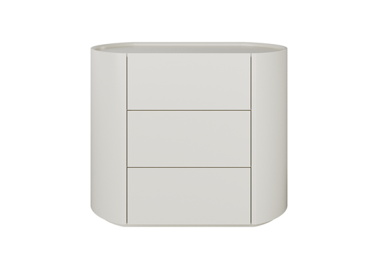Комод Lagom 3 ящика ширина 90 см (молочный)