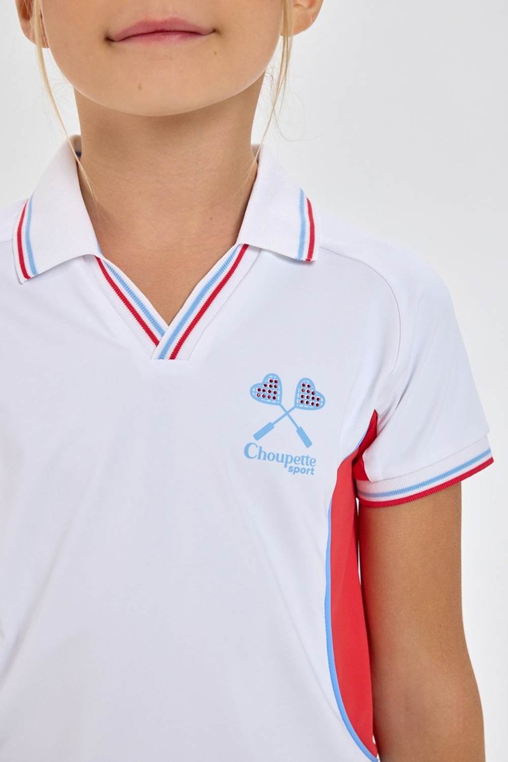 ОДЕЖДА ДЛЯ ТЕННИСА Девочки, Футболка CHOUPETTE Спортивная DRY FIT .