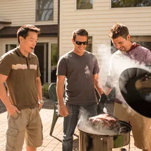 Гриль-коптильня угольная Weber Smokey Mountain Cooker, 47 см, чёрный