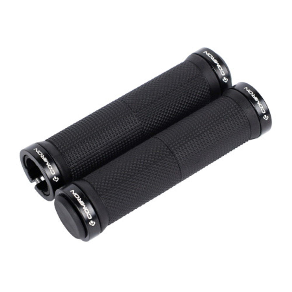 Грипсы 130 мм с алюм. струбцинами / 2шт /черный