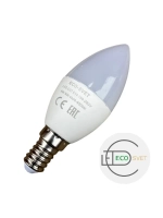 Светодиодная Led Лампа С37 Е14 6W нейтр 10шт