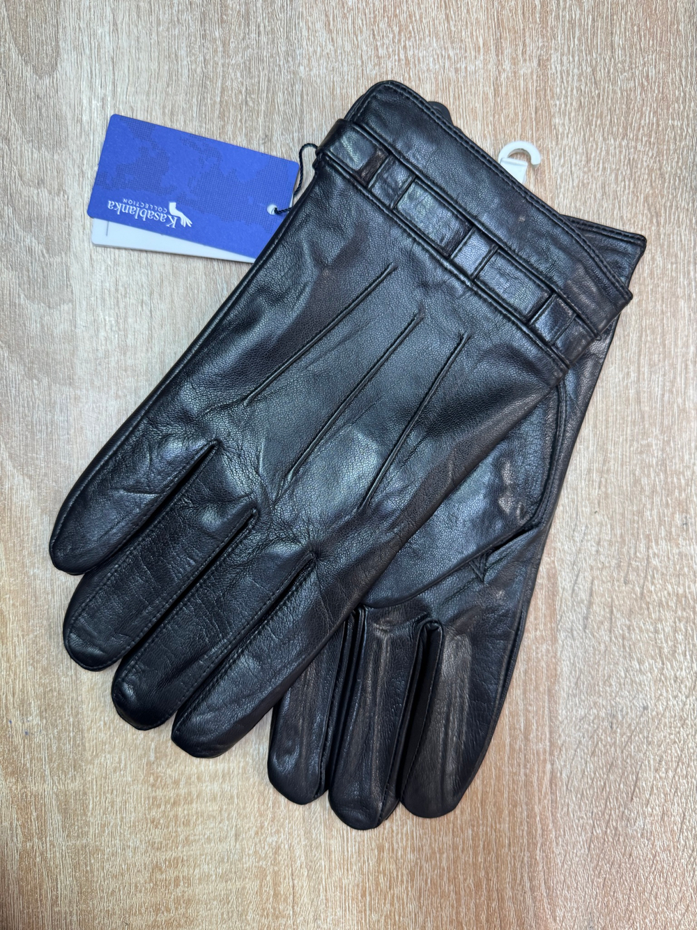 Перчатки.Мужские.Кожаные.Люкс качества. Подклад: трикотаж-шерсть. 5 шт в упаковке.