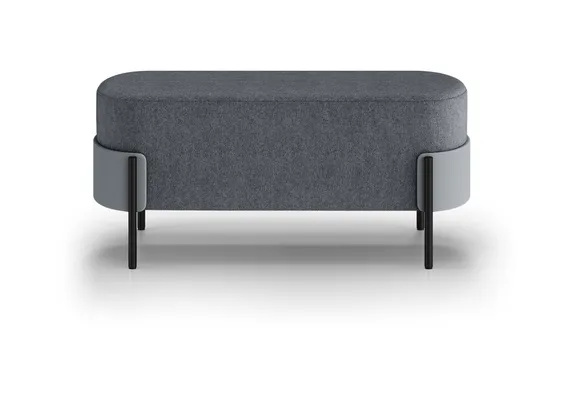 Банкетка Basic 100 см (серый Твид, серый Нео, черый)