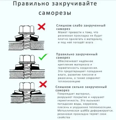 Саморез кровельный RAL3003 4,8х35 рубиново-красный 200 штук