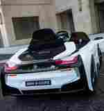 Детский электромобиль "BMW i8" 6V, белый