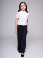 Блузка школьная для девочки с коротким рукавом