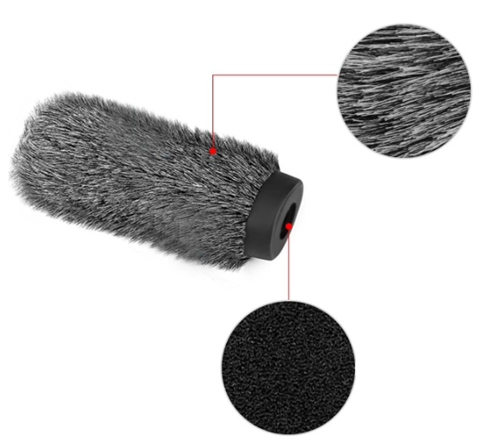 E-IMAGE WSA-02 Windcover-Length 205mm. Ветрозащита для микр. Ø18-24х180 мм