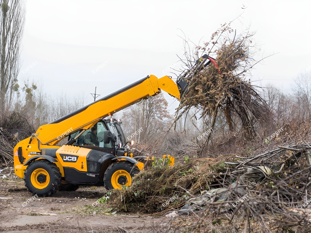 Захват для сена и компоста на телескопический погрузчик