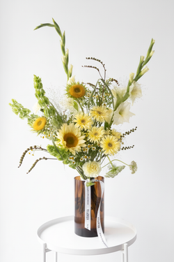 Купить букет с подсолнухами