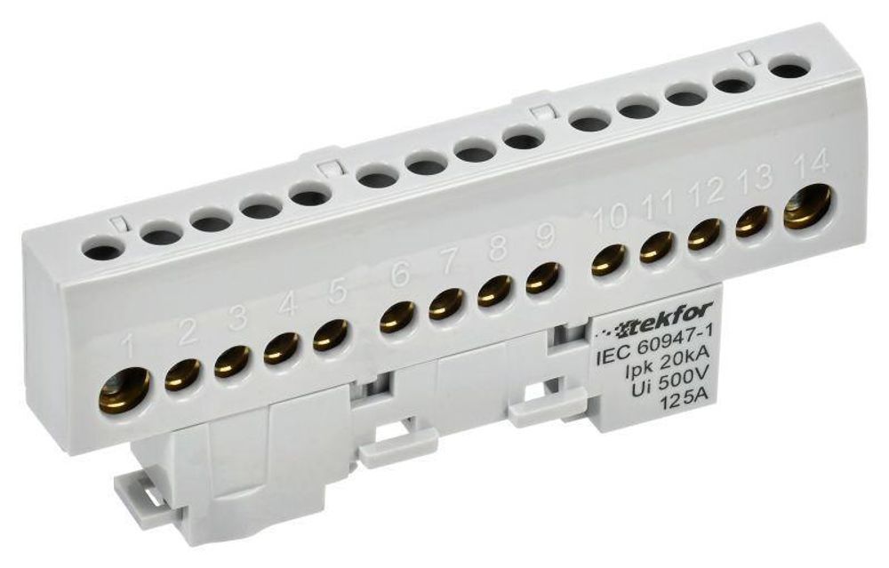 Шина L &quot;фаза&quot; изол. на универс. держ. 8х12-12-Ср TEKFOR IEK TF-NN20-12-KL-K03