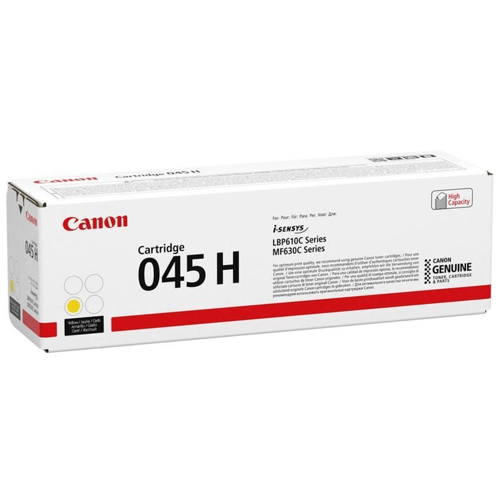 Картридж CANON 045HY для i-SENSYS LBP611/LBP613/MF631/MF633/MF635 желтый (2.2k)