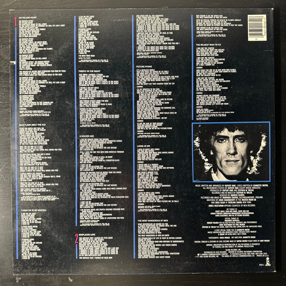 Rupert Hine ‎– The Wildest Wish To Fly (США 1984г.)