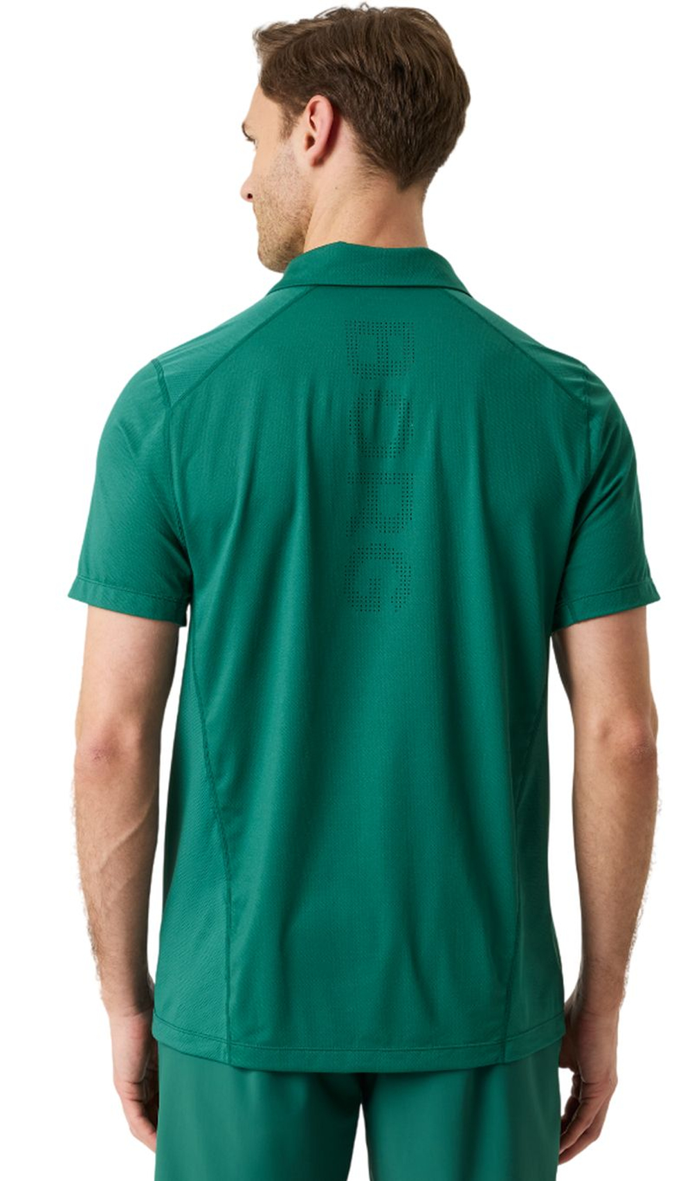 Мужское теннисное поло Bjorn Borg Ace Mesh Panel Shirt - posy green