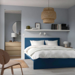 Каркас кровати - IKEA MALM/МАЛЬМ ИКЕА, 176x200 см, синий