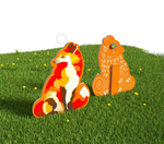 Уличный двусторонний модуль с сенсорными элементами Тактильный топиарий Животные леса