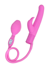 Надувной силиконовый вибратор Vibe Inflate (7 режимов , 19,5 см, розовый) (Цвет: розовый)