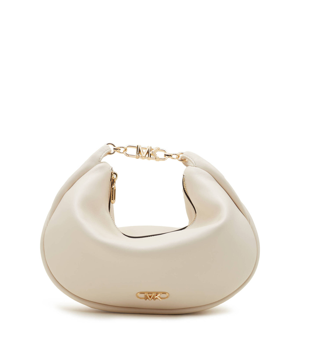 Кожаная сумка через плечо Michael Kors - кремовый(30H3G8NM3L)