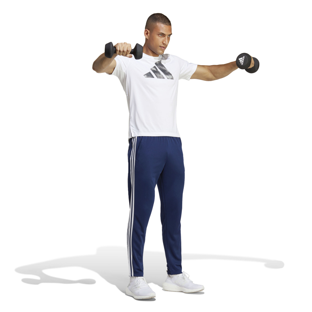 Мужские теннисные штаны adidas Training Essential Base 3 Training Pants Men - Dark Blue, White